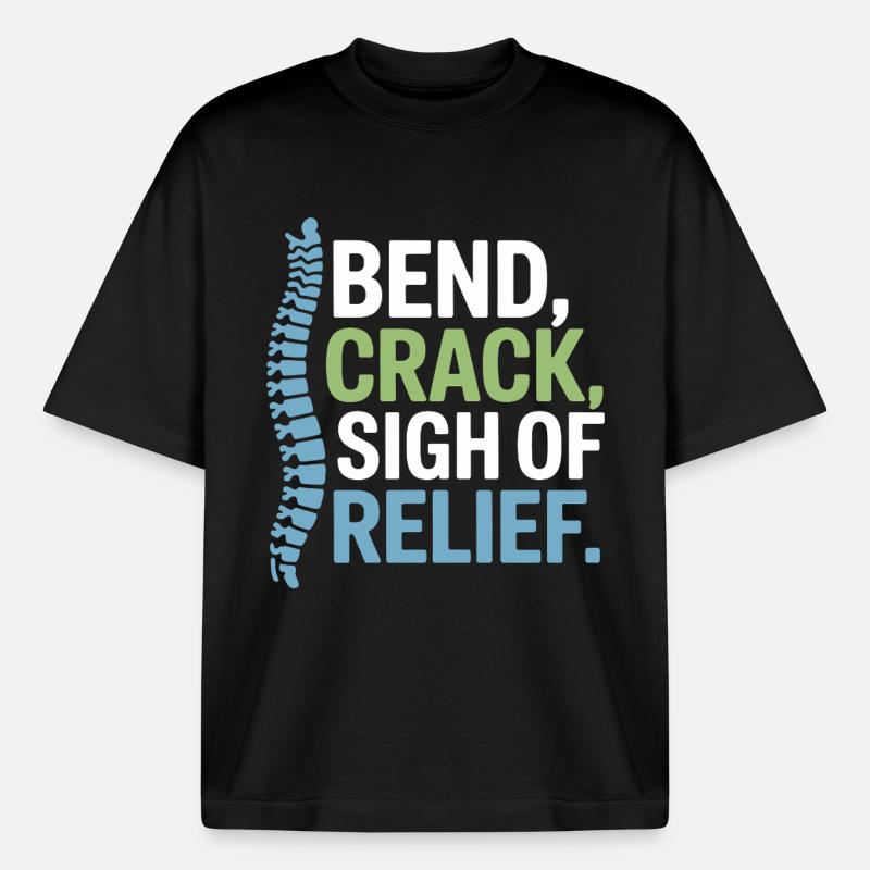 Chiropractor Spinal Alignment Is Everything - Boxy Heavyweight Unisex Organic T-Shirt by Stanley/Stella - black