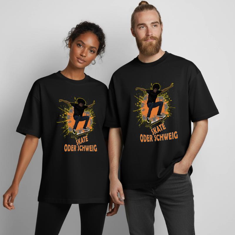 Skate Oder Schweig Splash Heavyweight Unisex Boxy T-Shirt von stanley/stella	