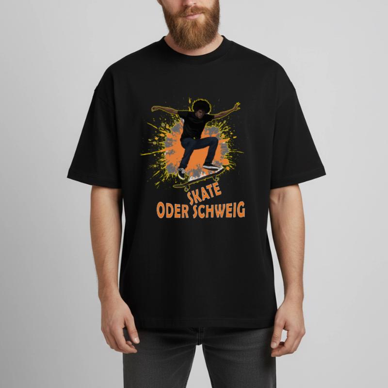 Skate Oder Schweig Splash Heavyweight Unisex Boxy T-Shirt von stanley/stella	