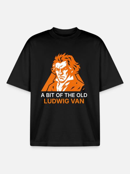 Ein bisschen vom alten Ludwig-Van - Boxy Heavyweight Unisex Organic T-Shirt von Stanley/Stella - Schwarz