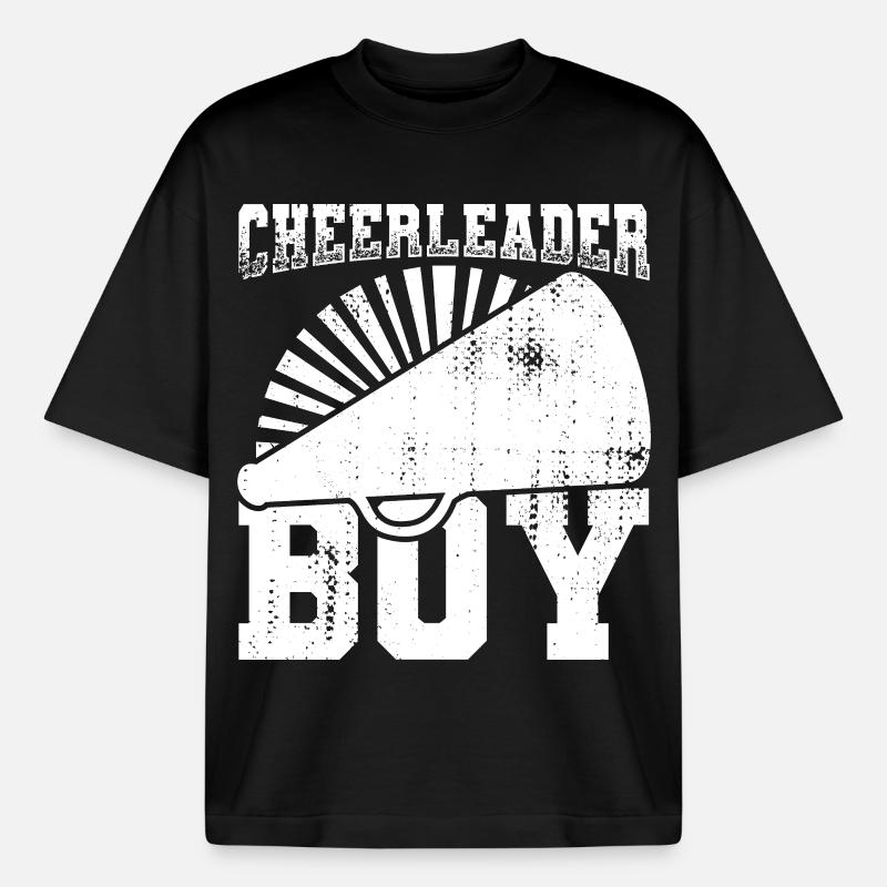 Cheerleader Boy - Heavyweight Boxy Unisex T-Shirt by Stanley/Stella - black