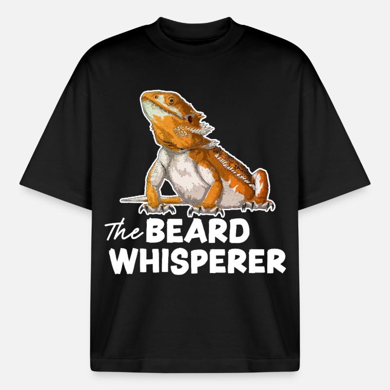 Der Bartflüsterer - Boxy Heavyweight Unisex Organic T-Shirt von Stanley/Stella - Schwarz