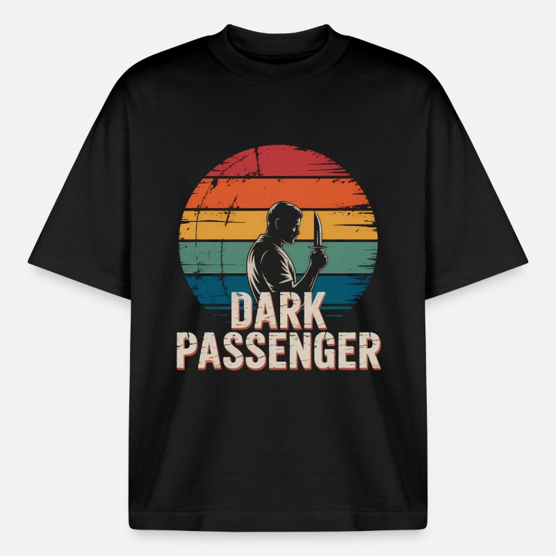 Dark Passenger - Killer Blood Design - Boxy Heavyweight Unisex Organic T-Shirt von Stanley/Stella - Schwarz
