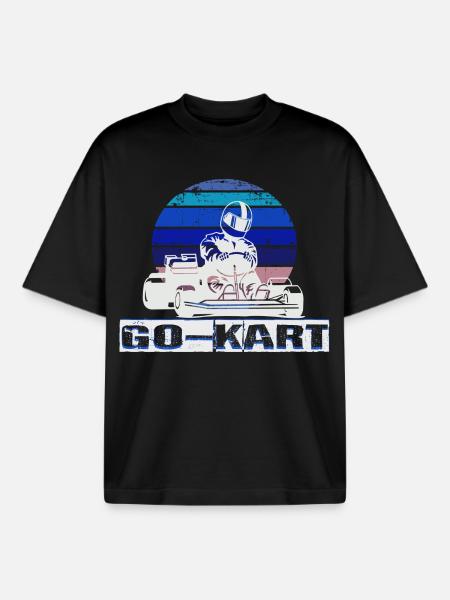 Kart - Boxy Heavyweight Unisex Organic T-Shirt by Stanley/Stella - black