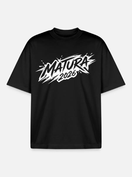 Matura 2026 - Boxy Heavyweight Unisex Organic T-Shirt by Stanley/Stella - black