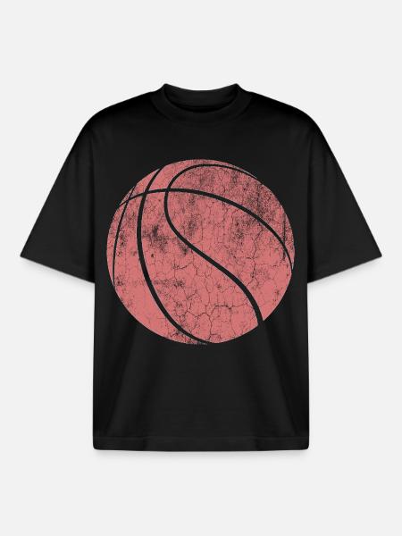 Basketball - Boxy Heavyweight Unisex Organic T-Shirt von Stanley/Stella - Schwarz