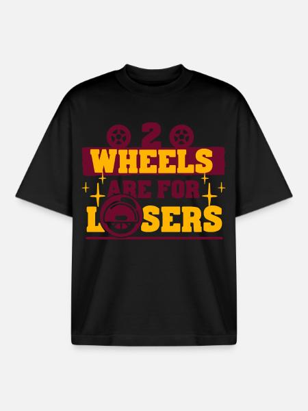 Monowheel Monocyclist - Boxy Heavyweight Unisex Organic T-Shirt von Stanley/Stella - Schwarz