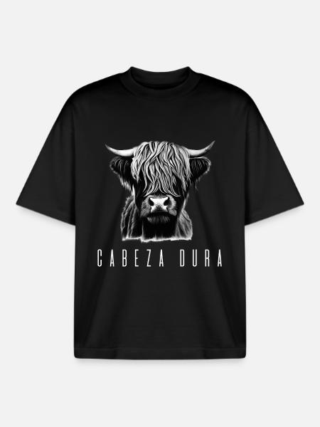 Cabeza dura - Boxy Heavyweight Unisex Organic T-Shirt by Stanley/Stella - black