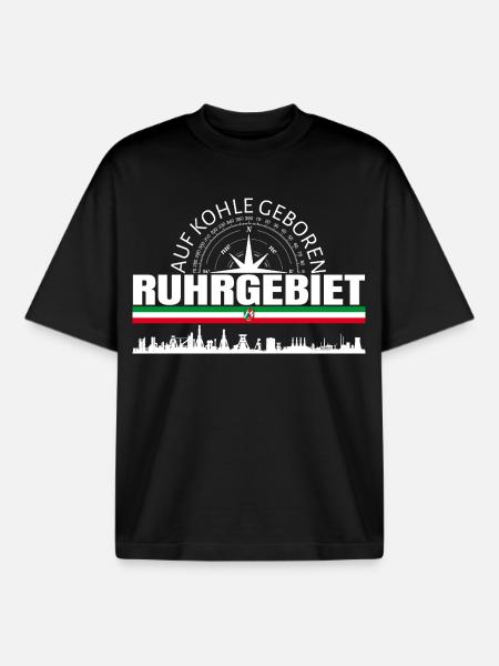 Ruhr area - Boxy Heavyweight Unisex Organic T-Shirt by Stanley/Stella - black