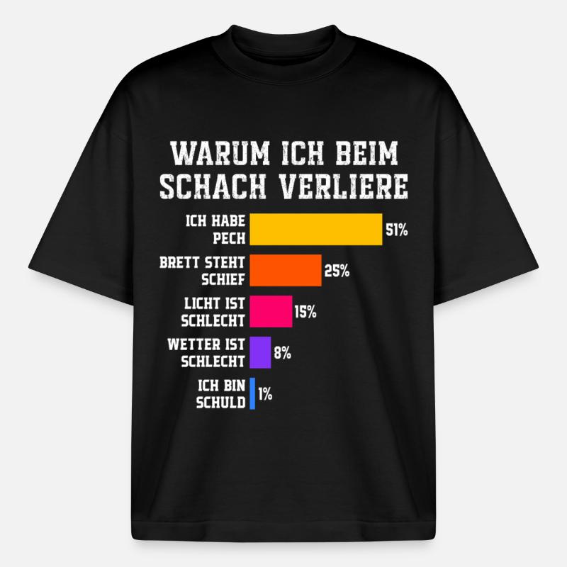 Pourquoi je perds au squash Squash - T-shirt unisexe boxy épais biologique Stanley/Stella - noir