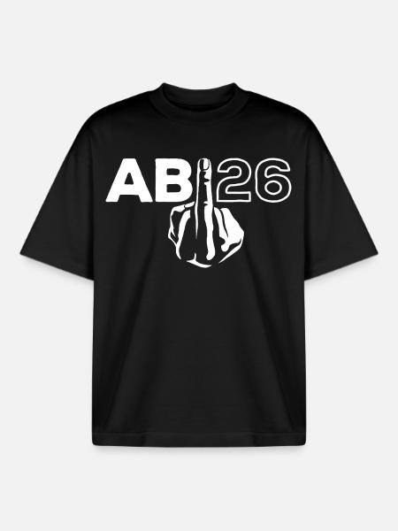 ABI 2026 Middle Finger Abitur - Gift - Boxy Heavyweight Unisex Organic T-Shirt by Stanley/Stella - black