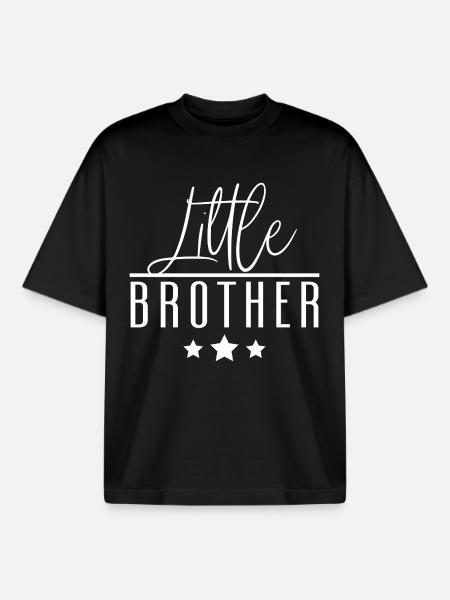 Little Brother - Boxy Heavyweight Unisex Organic T-Shirt by Stanley/Stella - black