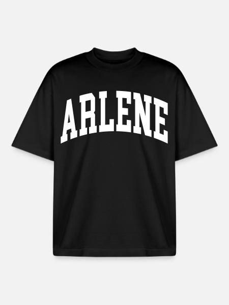 Arlene - Boxy Heavyweight Unisex Organic T-Shirt von Stanley/Stella - Schwarz