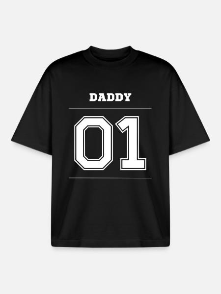 Daddy 01 - Boxy Heavyweight Unisex Organic T-Shirt von Stanley/Stella - Schwarz