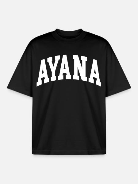 Ayana - T-shirt unisexe boxy épais biologique Stanley/Stella - noir