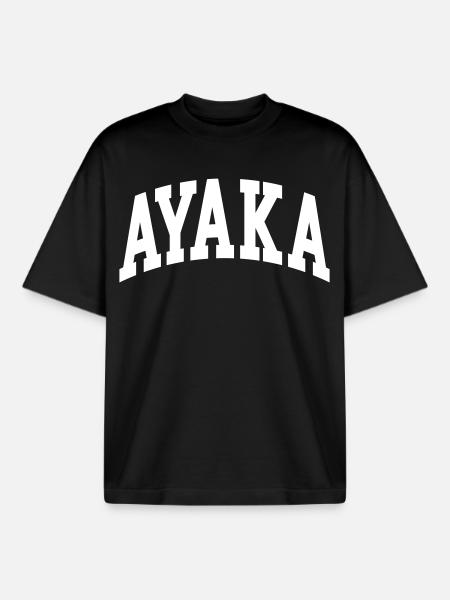 Ayaka - Boxy Heavyweight Unisex Organic T-Shirt by Stanley/Stella - black