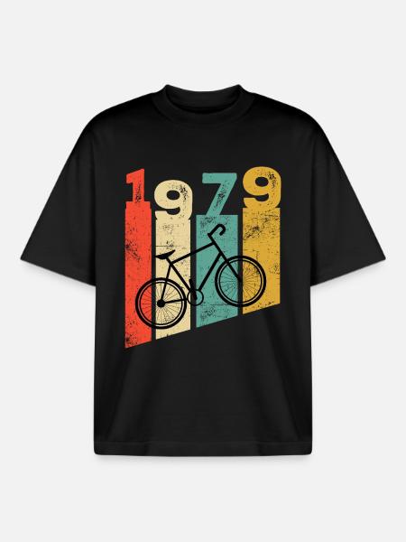 Millésime 1979 - T-shirt unisexe boxy épais biologique Stanley/Stella - noir