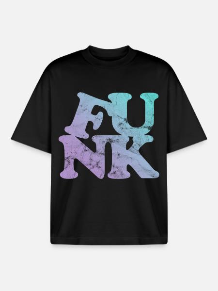 Funk Music - Boxy Heavyweight Unisex Organic T-Shirt by Stanley/Stella - black