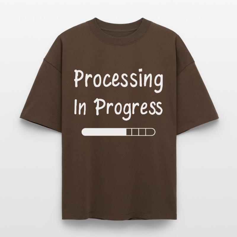 Processing In Progress Ladebalken Statement Heavyweight Unisex Boxy T-Shirt von stanley/stella	