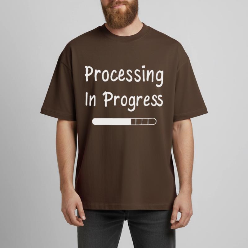Processing In Progress Ladebalken Statement Heavyweight Unisex Boxy T-Shirt von stanley/stella	