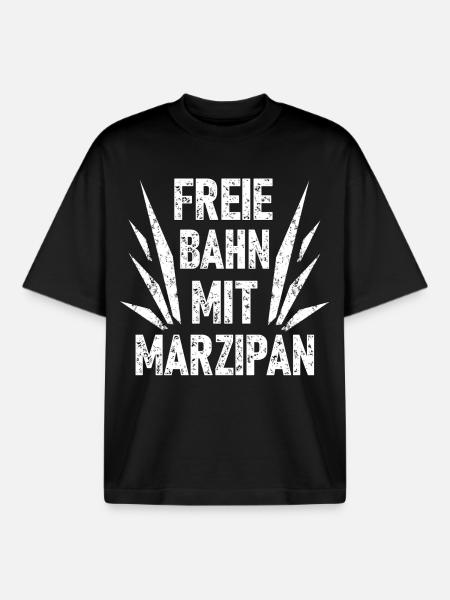 Freie Bahn Mit Marzipan - Boxy Heavyweight Unisex Organic T-Shirt von Stanley/Stella - Schwarz