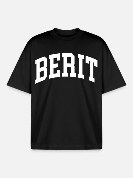 Berit - Boxy Heavyweight Unisex Organic T-Shirt von Stanley/Stella - Schwarz