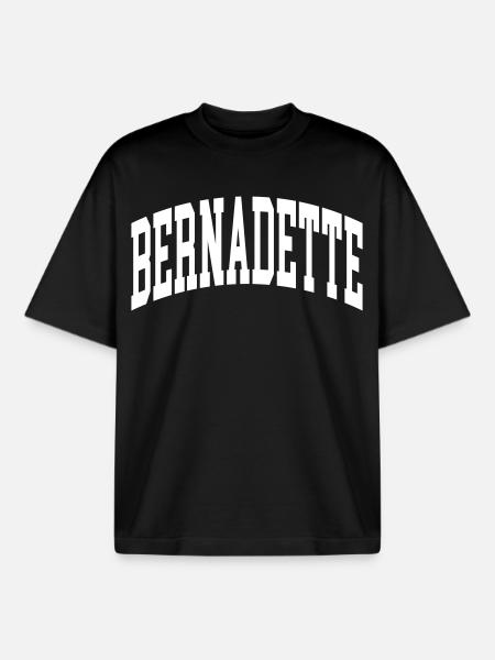 Bernadette - Boxy Heavyweight Unisex Organic T-Shirt by Stanley/Stella - black