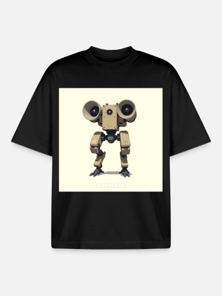 OBM_Eigenbraun - Boxy Heavyweight Unisex Organic T-Shirt von Stanley/Stella - Schwarz