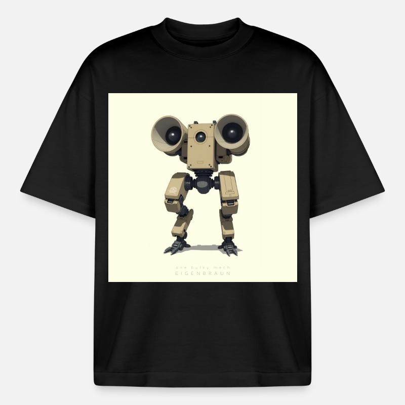 OBM_Eigenbraun - Boxy Heavyweight Unisex Organic T-Shirt von Stanley/Stella - Schwarz