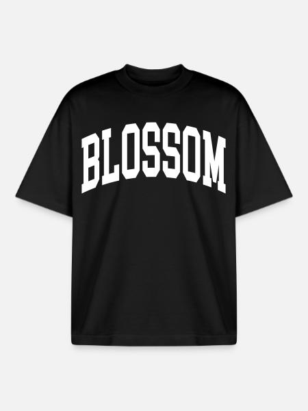 Blossom - Boxy Heavyweight Unisex Organic T-Shirt by Stanley/Stella - black
