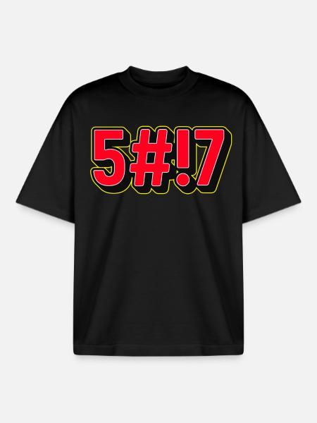 Shit 3D - Boxy Heavyweight Unisex Organic T-Shirt by Stanley/Stella - black