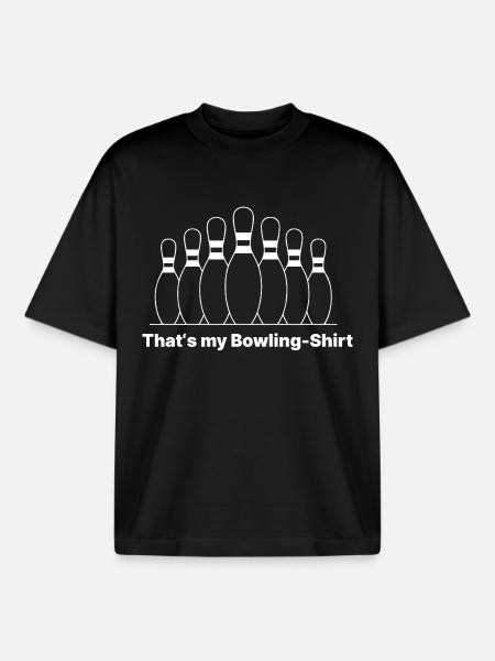Bowling-Shirt Spruch - Boxy Heavyweight Unisex Organic T-Shirt von Stanley/Stella - Schwarz