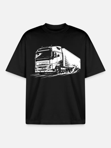 Highway Titan - Boxy Heavyweight Unisex Organic T-Shirt by Stanley/Stella - black