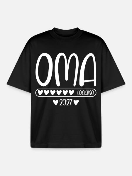 Grandma 2027 loading - Boxy Heavyweight Unisex Organic T-Shirt by Stanley/Stella - black