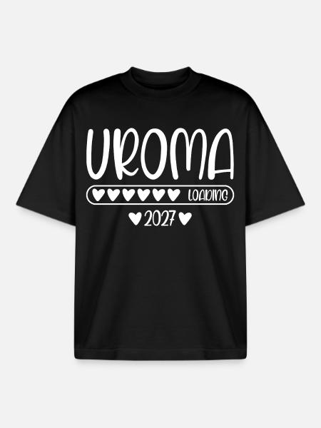 Great-grandma 2027 loading - Boxy Heavyweight Unisex Organic T-Shirt by Stanley/Stella - black