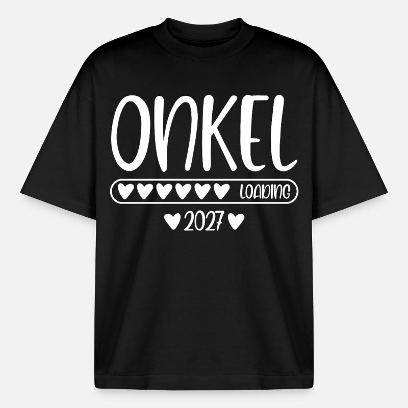 Uncle 2027 loading - Heavyweight Boxy Unisex T-Shirt by Stanley/Stella - black