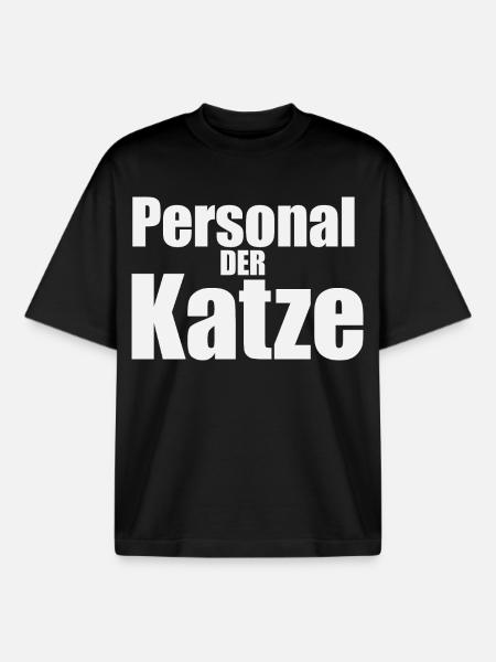 Personal-der-katze - Boxy Heavyweight Unisex Organic T-Shirt von Stanley/Stella - Schwarz
