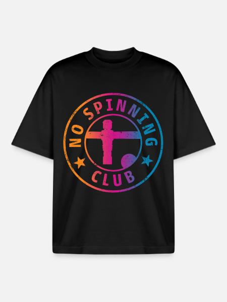 Tischfußball - Boxy Heavyweight Unisex Organic T-Shirt von Stanley/Stella - Schwarz