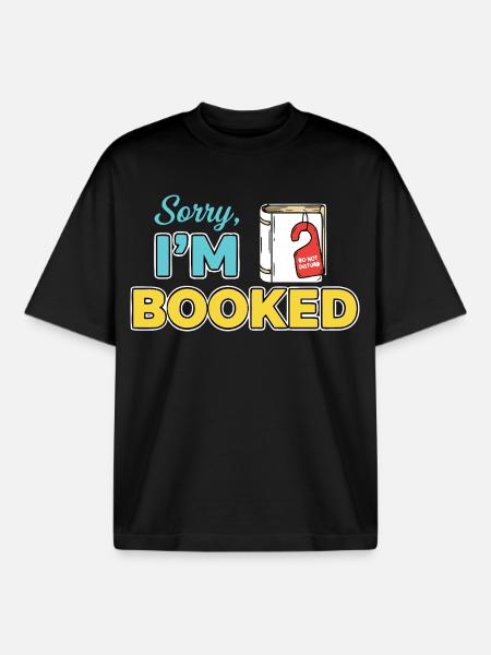 Sorry Im booked - Boxy Heavyweight Unisex Organic T-Shirt von Stanley/Stella - Schwarz