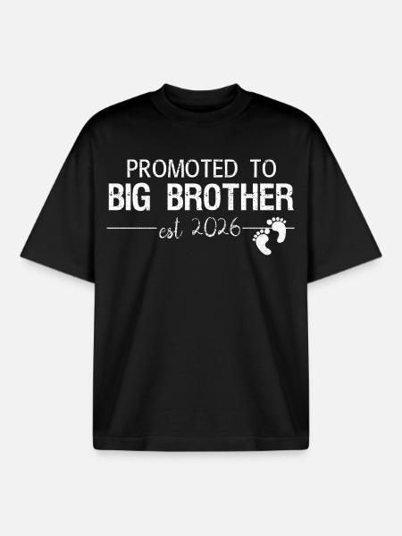 Big Brother 2026 Beförderungs-Ankündigungsshirt - Boxy Heavyweight Unisex Organic T-Shirt von Stanley/Stella - Schwarz