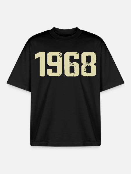 Jubilee 1968 - Boxy Heavyweight Unisex Organic T-Shirt by Stanley/Stella - black