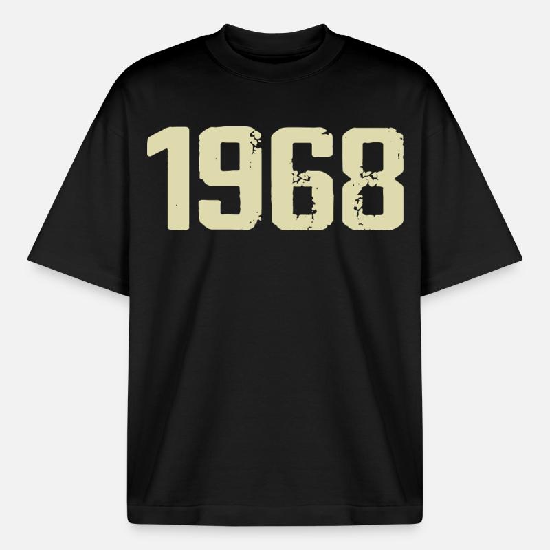 Jubilee 1968 - Heavyweight Boxy Unisex T-Shirt by Stanley/Stella - black