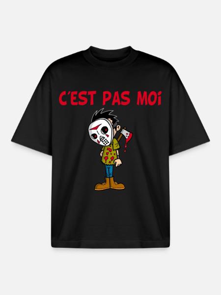 Innocence - T-shirt unisexe boxy épais biologique Stanley/Stella - noir