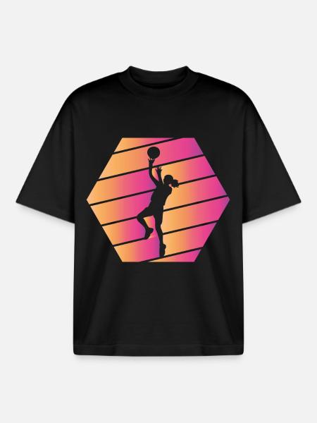 Basketteur - T-shirt unisexe boxy épais biologique Stanley/Stella - noir