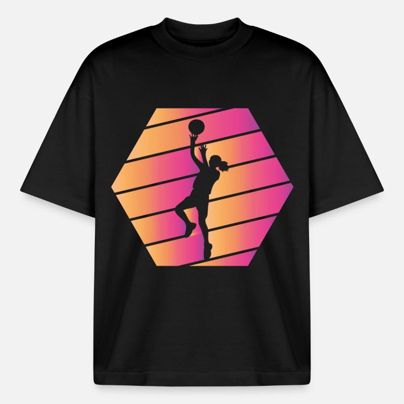 Basketteur - T-shirt unisexe épais coupe boxy Stanley/Stella - noir