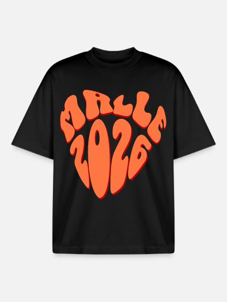 Malle 2026 - Boxy Heavyweight Unisex Organic T-Shirt by Stanley/Stella - black