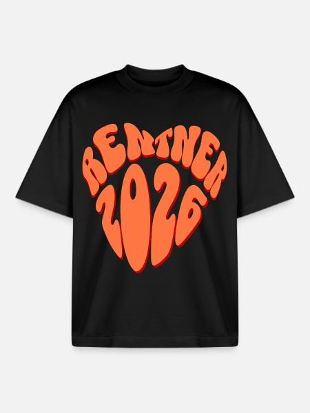 Retraités 2026 - T-shirt unisexe boxy épais biologique Stanley/Stella - noir