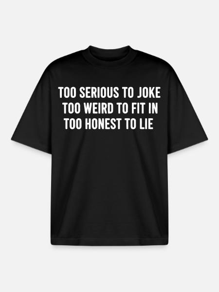 Statement Spruch Introvertiert Humor - Boxy Heavyweight Unisex Organic T-Shirt von Stanley/Stella - Schwarz
