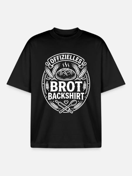 Offizielles Brot Backshirt - Boxy Heavyweight Unisex Organic T-Shirt von Stanley/Stella - Schwarz