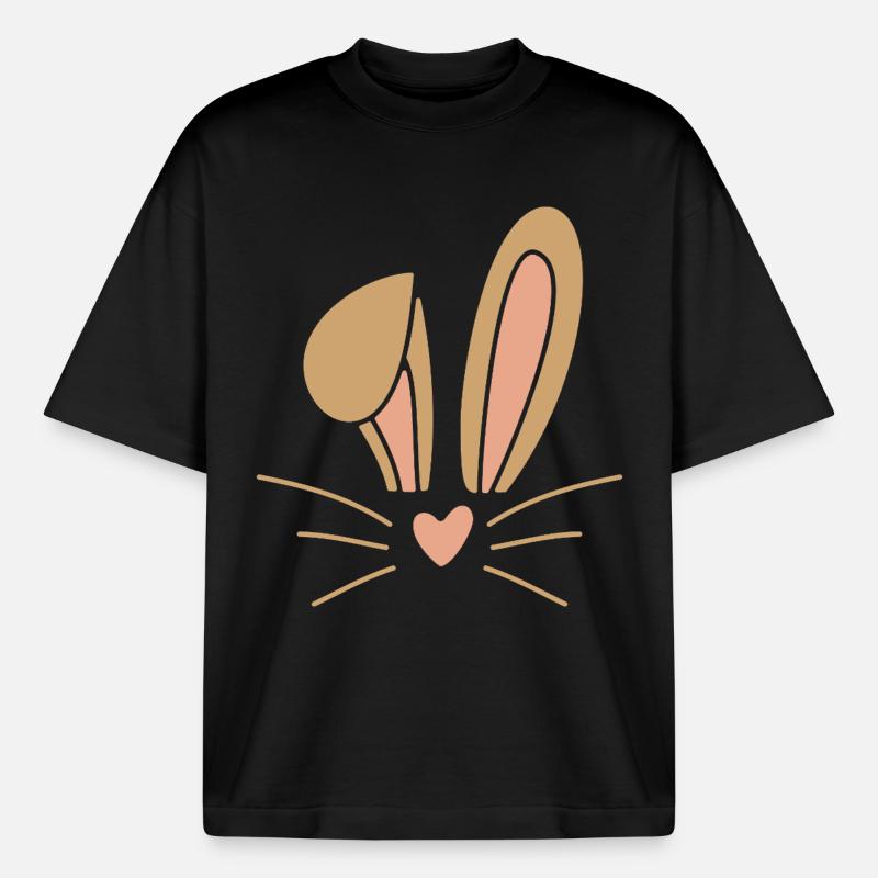 Easter Bunny Easter - Heavyweight Boxy Unisex T-Shirt by Stanley/Stella - black